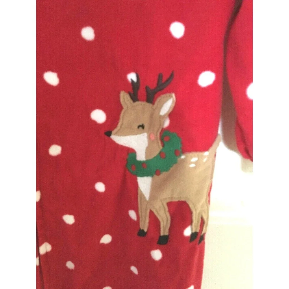 Carter's Baby Christmas Holiday PJ Pajama Lot of 2 Red White 2T Reindeer EUC